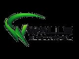 Walls Electrical logo with green lightning bolt and checkmark design
